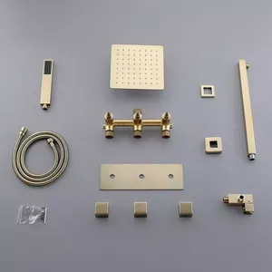 AMAXO Bộ Vòi Hoa Sen Đồ Đạc Sang Trọng Hiện Đại Màu Vàng Phổ Biến Vòi Rửa Và Van Phòng Tắm - Product Image 4