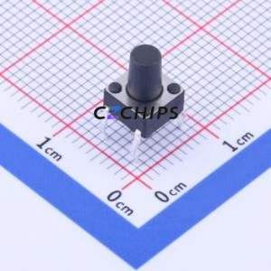 GT-TC096B-H085-L1 Tactile Switch Through hole-4P,6x6mm Switch Single Pole Single Throw Round Button 2.5N Through Hole - Product Image 1