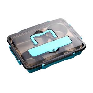 Adults Custom 5 Compartment Picnic Food Container Big Stainless Steel Tiffin Carrier Thermal Lunch Box for School Kids Office - Product Image 5