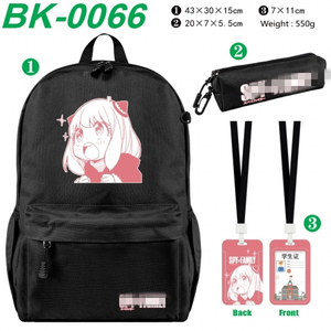 9 Styles Anime Sacs d'école SPY FAMILY Sac à dos en nylon + sac porte-carte + sac à crayons (ensemble) - Product Image 4