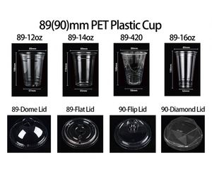 Wholesale Perfect for Ice Coffee Smoothie Soda Cold Drinks <b>Container</b> PET Water Cups Plastic <b>Wine</b> Cup with Lids and Straws - Product Image 3