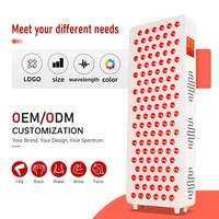 Panneau de luminothérapie rouge, fabrication OEM, logo personnalisé, emballage, fournisseur de LED à spectre infrarouge proche