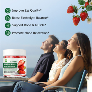 Gomitas de Magnesio y Potasio de Marca Propia 500MG, Bisglicinato de Magnesio, Apoyo para Músculos, Articulaciones y Huesos, Mejora el Estado de Ánimo y la Calidad del Sueño - Product Image 5