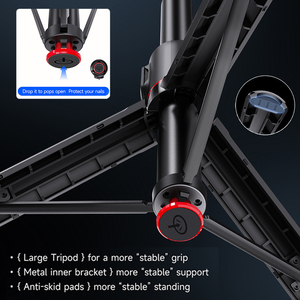 НОВИНКА: Складная селфи-палка из алюминиевого сплава 69 дюймов TT01 — универсальный штатив с автоматическим раскрытием, магнитным пультом ДУ и удлинителем до 1,77 м - Product Image 5