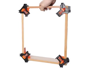 Ângulo direito Grampo Grampo ajustável Carpintaria 90 Graus Canto Grampos para Móveis Gabinete Mesas Desk <span class=keywords><strong>Mount</strong></span> Fixação Clipe - Product Image 1
