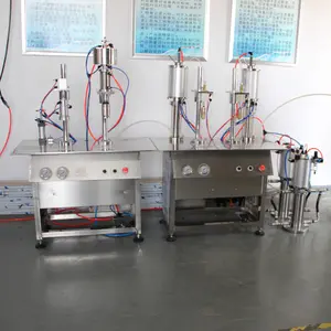 Semi Automatic Aerosol Filling Machine For Butane Gas Cartridge Refill