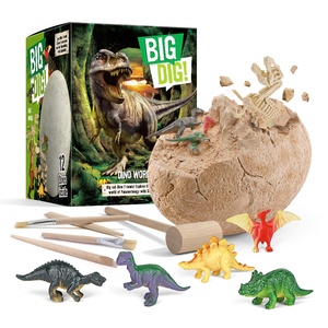 Juguete de Descubrimiento de Dinosaurios, Excavación Arqueológica, Set de Huevos con Fósiles y Esqueletos de Dinosaurios, con 12 Dinosaurios y Herramientas de Excavación - Product Image 1