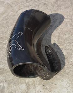 แก้วน้ำทำจากเขาสัตว์ธรรมชาติ งานแฮนด์เมด สไตล์เรโทร สำหรับบาร์  แก้วน้ำทำจากเขาสัตว์สไตล์ยุคกลาง สำหรับการจำลองสถานการณ์ จาก CRAFT ZONE EXPORT - Product Image 4