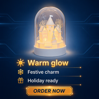 Lampe de table LED en plastique N-Concept pour Noël, base en plastique, décoration festive de Noël, lampe de table
