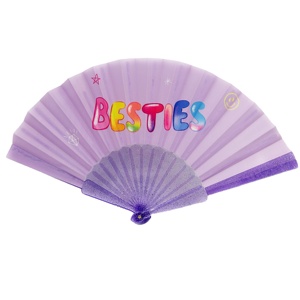 Abanicos de Mano Plegables de Plástico para Bodas, Hechos a Mano, Ecológicos, con Impresión de Logotipo Personalizado de Fábrica, 23 cm, Regalos para Eventos - Product Image 4
