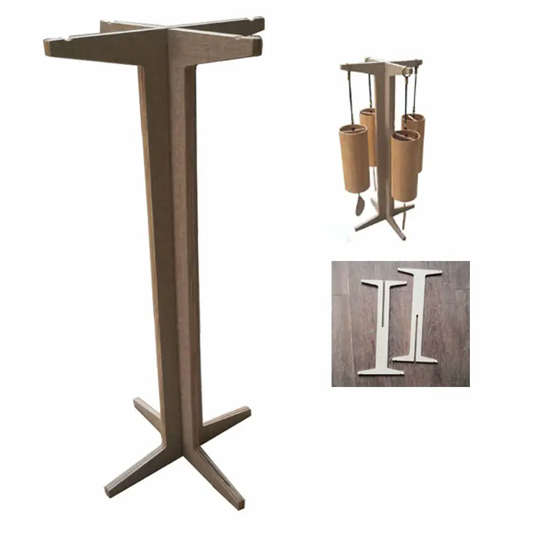 Hediyeler akor rüzgar çanları lazer kesim ahşap santi ahenge standı masa standı ev dekorasyon sıcak satış DIY tasarım stili