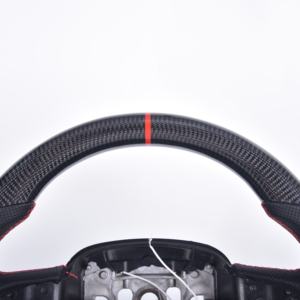 Volant en cuir avec revêtement en fibre de carbone adapté aux Dodge Challenger Charger RT Durango <span class=keywords><strong>SRT</strong></span> Hellcat Jeep Cherokee <span class=keywords><strong>Trackhawk</strong></span> - Product Image 2