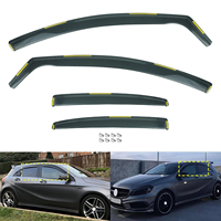 Deflector de Viento y Sol para Ventanas de Auto con Clips para Mercedes Clase A W176 2012-2018 5 Puertas Hatchback