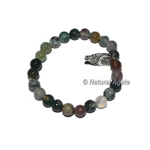 Bracelet en pierre d'unakite avec breloque hibou – Vente en gros – Bracelet en cristal d'unakite naturel perlé pour hommes et femmes - Product Image 5