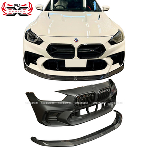 Kit de Carrocería Delantera Estilo AD de Fibra de Carbono M Power PU para <span class=keywords><strong>BMW</strong></span> <span class=keywords><strong>M2</strong></span> G87, G42, F78 y F74 (Material PP) - Product Image 1