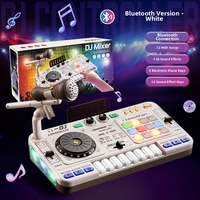 Mezclador de DJ Educativo Multifuncional y Teclado Electrónico con Luz y Música, Plástico ABS, Juguete Musical para Niños de 8+ Años