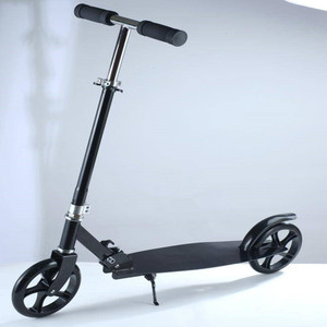 สกู๊ตเตอร์โลหะทั้งคันแบบพับได้ ปรับความสูงได้ สำหรับเด็กอายุ 8-12 ปี สกู๊ตเตอร์กีฬาสองล้อ - Product Image 2