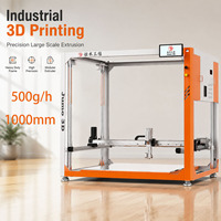Printer 3D Partikel JUMO Printer 3D Format Besar 1000mm FGF Printer 3D Ekstruder Tunggal RapidPrint Impresora 3D
