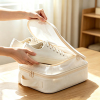 Sac de rangement rectangulaire en tissu pour chaussures, idéal pour les voyages d'affaires, housse de valise portable anti-poussière avec style japonais