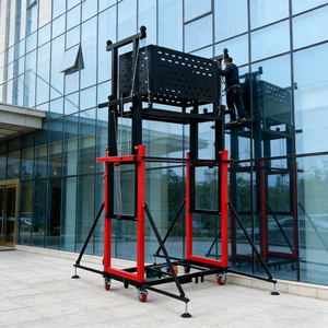 Plataforma Elevadora Plegable de Aluminio de 500 kg con Motor Eléctrico Portátil para Escaleras y Andamios - ¡Gran Oferta! - Product Image 2