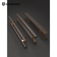 Poignée de porte longue en bois massif, en frêne blanc importé, pour porte vitrée de bureau, barre de tirage pour porte d'entrée principale, quincaillerie de porte coulissante