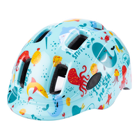 Casque de vélo BMX pour enfants avec coque renforcée, imprimé pieuvre, PC EPS, réglable, pour skateboard et trottinette