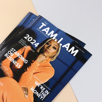 Prix d'usine, haute qualité, vente chaude : Magazine à couverture souple personnalisé, imprimé, tendance, avec reliure agrafée