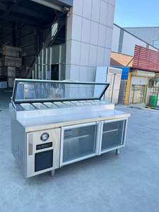 <span class=keywords><strong>Table</strong></span> de préparation réfrigérée RTK pour sandwichs, <span class=keywords><strong>table</strong></span> de préparation commerciale pour pizzas, comptoir réfrigérant pour salades, réfrigérateur de taille personnalisée - Product Image 6