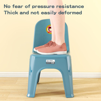 Haogle Nouvelle chaise de table d'étude de luxe pour enfants Chaise de meuble portable en plastique durable empilable colorée