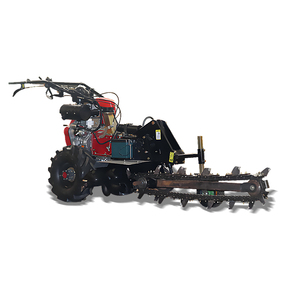 Trancheuse à chaîne diesel portative, hydraulique, profondeur de travail réglable, creusement rapide, machine de tranchage agricole pour câbles - Product Image 5