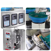 Machine d'emballage automatique électrique à plaque vibrante pour sacs plastiques, pour aliments et boissons, avec moteur, PLC et compteur de vis inclus