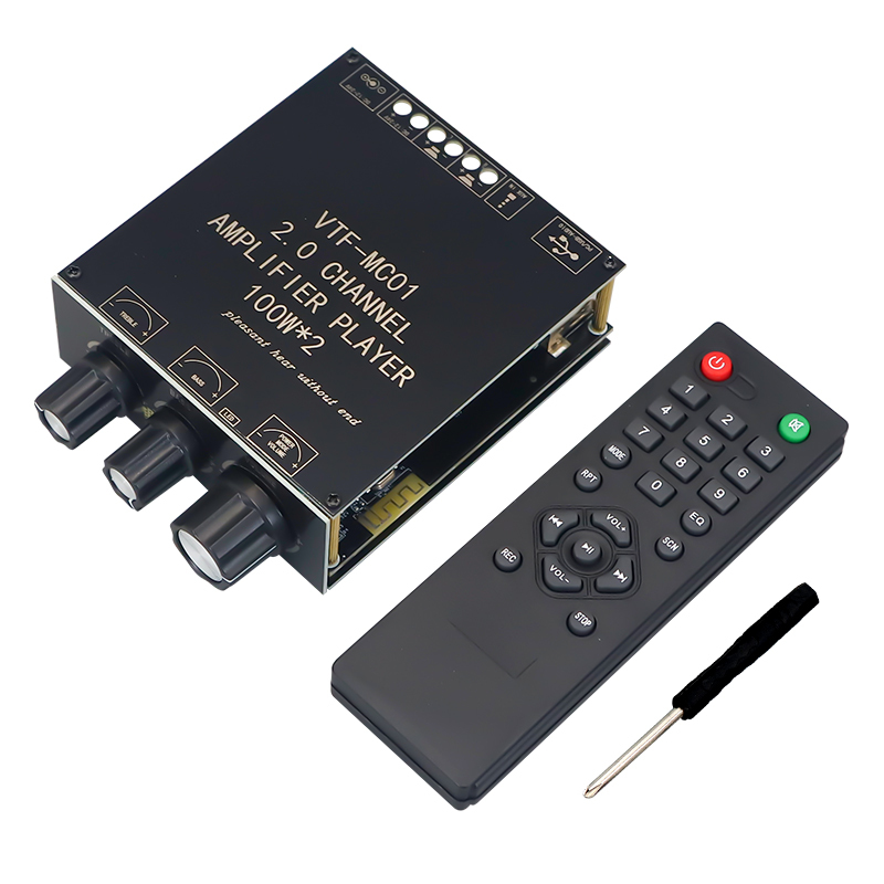 VIRE Dual Channel <strong>Bluetooth</strong> 5.3 TPA3116 Home Audio Power <strong>Amplifier</strong> Board 12V / 24V High Power Digital 2*100W Stereo Amp <strong>Module</strong>
