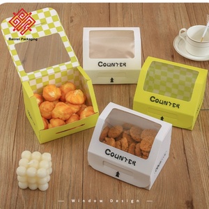 Cajas Biodegradables para Tiramisú Baoren, Caja de Exhibición con Ventana para Pasteles, Postres y Repostería, Caja de Plástico Transparente para Pasteles - Product Image 3