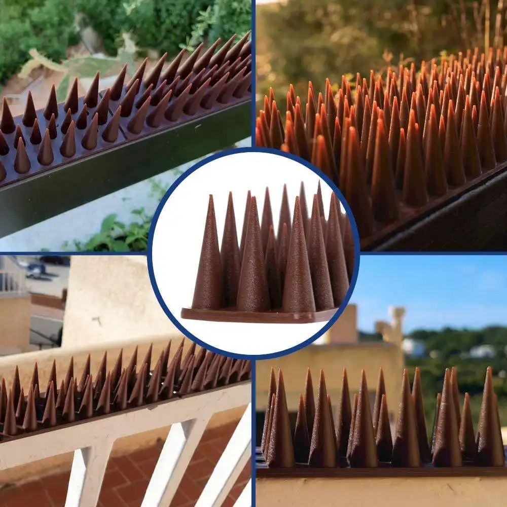 Anti Cat Bird Control Repellent Fence Wall Bird Spikes Barrier Strip PACK of 12 Plastic 43*4*3.5cm Sustainable Not Applicable