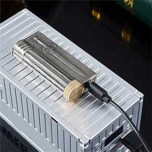 New Embossed Metal Shell Gas Oil <b>Lighter</b> Eco-Friendly Windproof Minimalist Design Cigarette Giveaways Gift Box Wholesale - Product Image 3