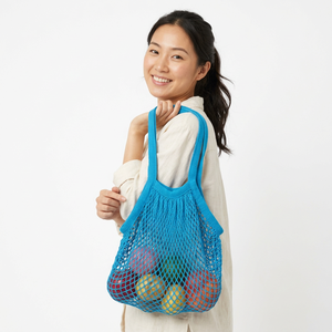 Sac fourre-tout de plage en maille renforcée grande capacité anti-sable avec fermeture éclair, sac de shopping à bandoulière, fournisseur OEM - Product Image 1