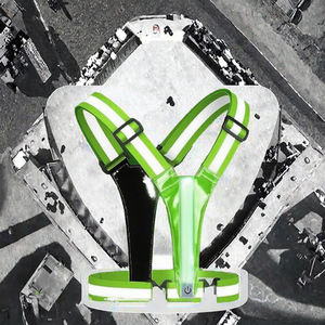 उच्च दृश्यता पॉलिएस्टर सुरक्षा निहित लुभावनी चिंतनशील कपड़ों का नेतृत्व आउटडोर खेल के लिए रोशनी अनुकूलन योग्य लोगो - Product Image 3