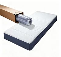 Matelas en mousse haute densité enroulé en boîte, taille Queen, King, Double, matelas hybride pour hôtel, mobilier de lit, matelas en mousse à mémoire de forme avec gel