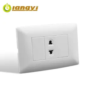 Source Supplier 250V 16A Bedroom Indoor Africa South American Standard 2 Pin Wall Socket