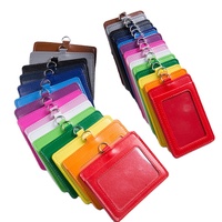 Tarjetero con cordón de cuero Pu para tarjetas de crédito