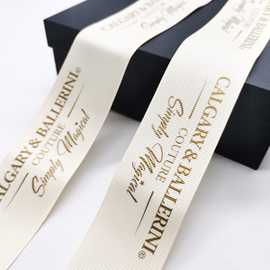 <strong>Custom</strong> Logo Polyester Name <strong>Printed</strong> Logo Satin <strong>Ribbon</strong> for Gift Packing Decoration <strong>Ribbon</strong> - Product Image 3