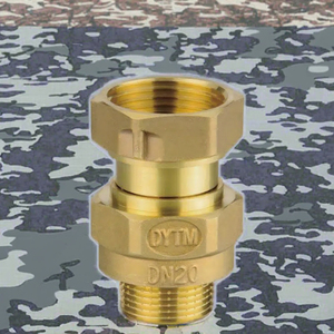 วาล์วกันกลับทองเหลืองคุณภาพสูง DunYun HPb 59-1 <span class=keywords><strong>รุ่น</strong></span> 502-3 พร้อมเกจ<span class=keywords><strong>วัด</strong></span>แรงดันน้ำแบบสปริง ระบบไฮดรอลิก ซีล PTFE ทนอุณหภูมิปานกลาง - Product Image 2