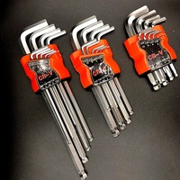 Kunci Torx Hex T20 T25 T50 Kekuatan Tinggi Baja Paduan Hitam Perak Bentuk L T Obeng Sekrup