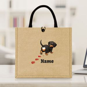 Bolso de Lino con Estilo Divertido y Novedoso, Bolso de Compras, Bolso de Almacenamiento, Bolso de Hombro de Gran Capacidad, Personalizado y Moderno - Product Image 5