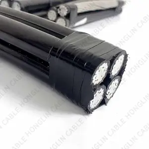 Cable ABC trenzado superior 4*16 2X25mm2 ABC Cable de alimentación aérea de aluminio Cable eléctrico Farolas Cable ABC - Product Image 1