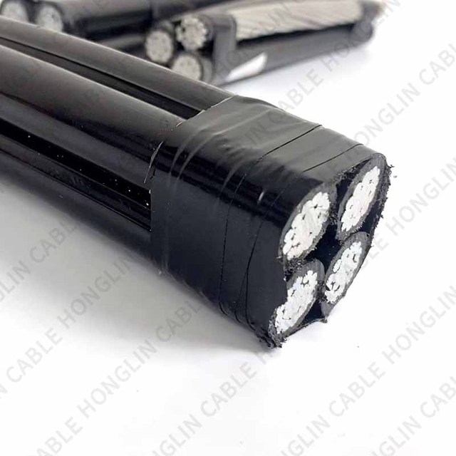 Overhead Twisted Abc Cable 4*16 2X25mm2 Abc Aluminum Aerial Power Cable Electric Wire Street Lights ABC Cable