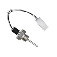 Sonde de température à résistance en platine PT100 FX-NTC00X avec sonde filetée pour la mesure de la température des conduites de liquides et terminaison de câble