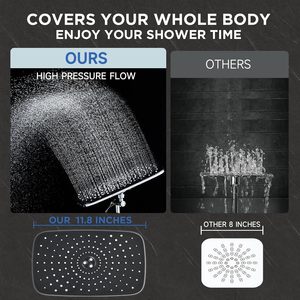 Cabezal de ducha de mano de alta presión, accesorios de metal robustos, rociador de baño multifunción para uso doméstico en el baño - Product Image 6