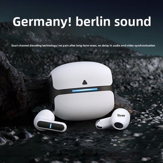 2026 New Wireless for 5.3 Earbuds Semi-In-Ear Gaming Headphones Zero Latency High-Fidelity Sound Noise Cancellation Life