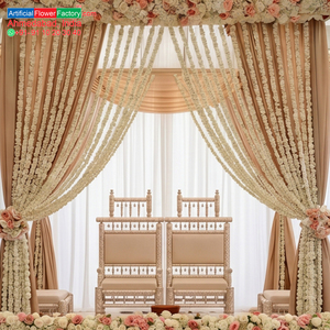 Guirnalda de Flores Artificiales Blancas, Decorativa, Colgante, para Bodas, Festivales, Templos y Eventos - Product Image 5